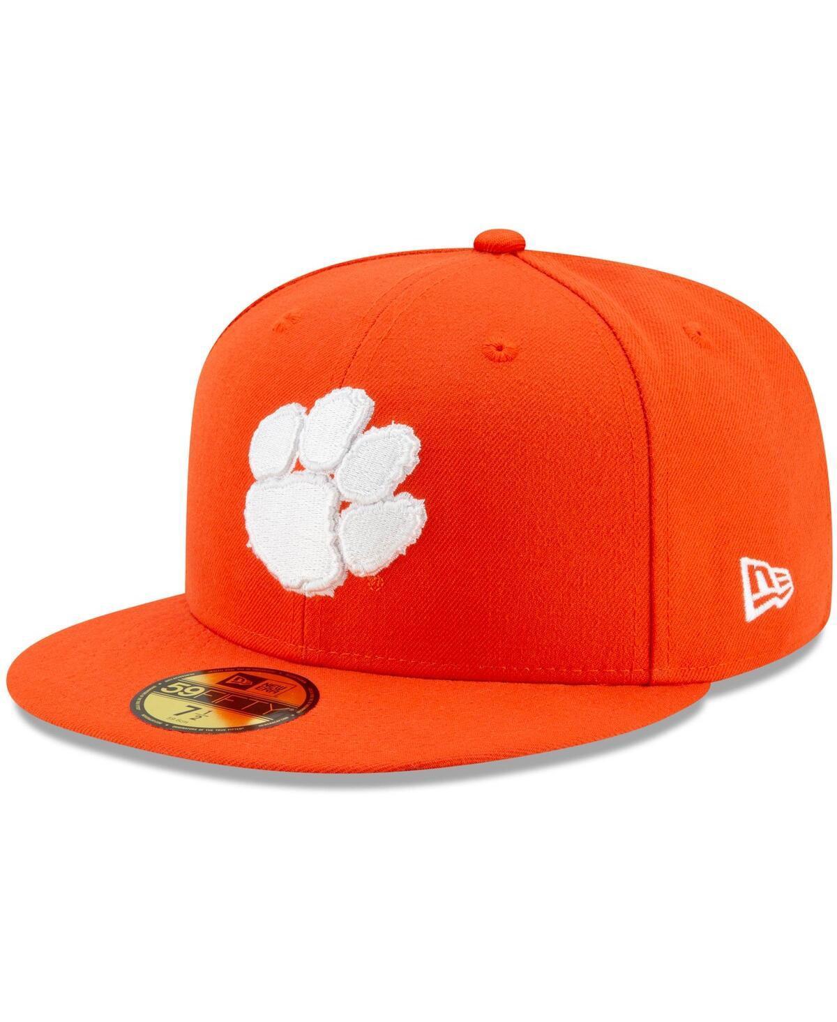 Mens New Era Orange Clemson Tigers Primary Team Logo Basic 59FIFTY Fitted Hat Product Image