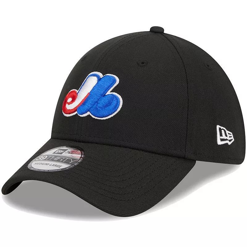 Mens New Era Black Montreal Expos Logo 39THIRTY Flex Hat Product Image