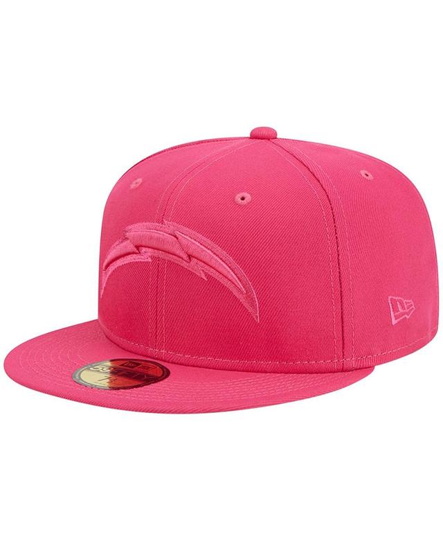 Mens New Era Pink Los Angeles Chargers Color Pack 59FIFTY Fitted Hat Product Image