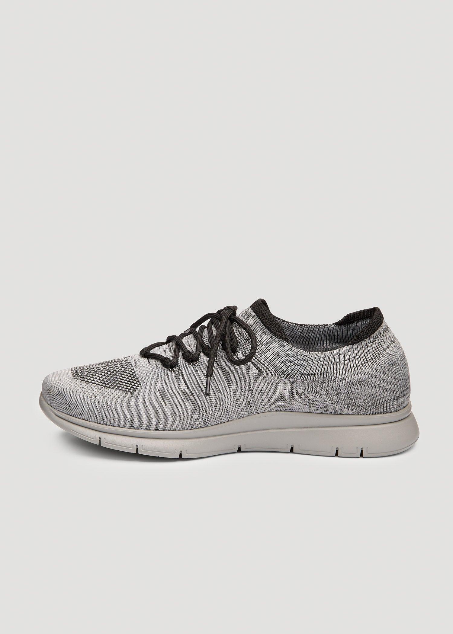 Tall Men's Knit Running Shoes in Grey Mix Male Product Image