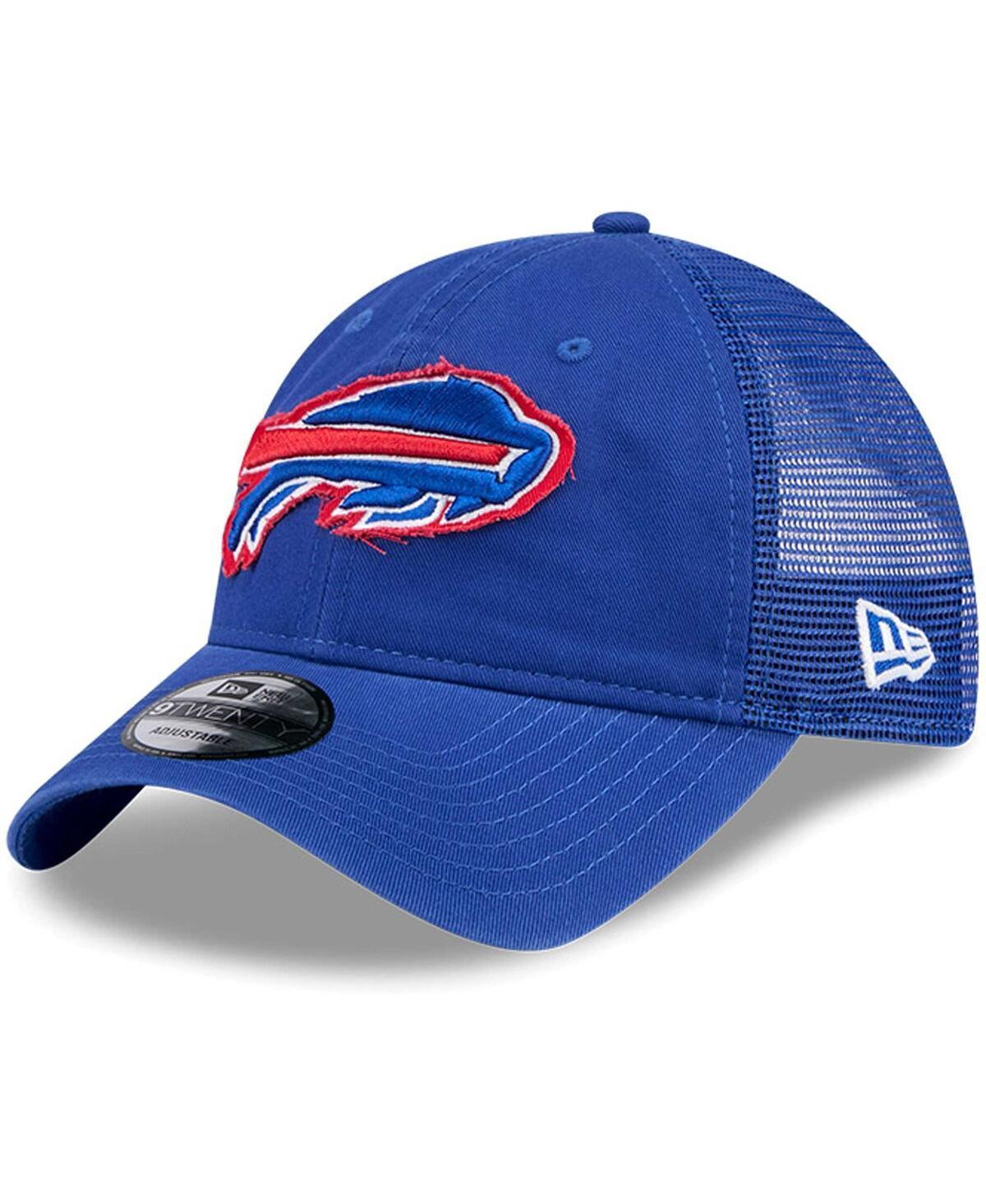 Mens New Era Royal Distressed Buffalo Bills Game Day 9TWENTY Adjustable Trucker Hat Product Image