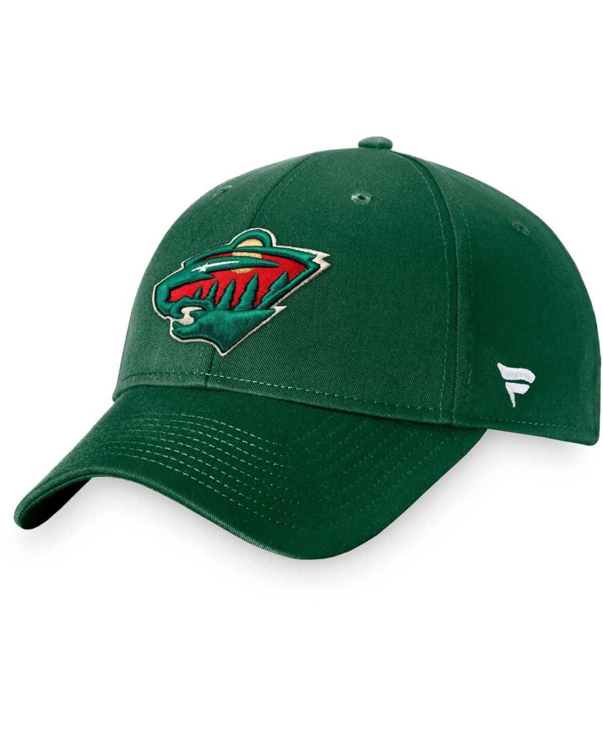 Mens Green Minnesota Wild Core Adjustable Hat Product Image