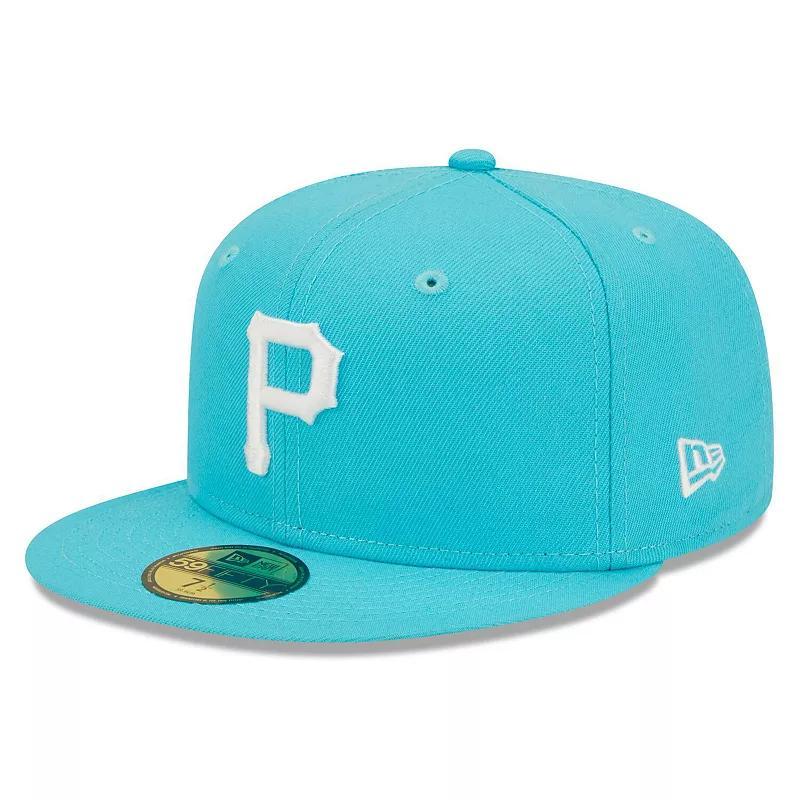 Mens New Era Pittsburgh Pirates Vice Highlighter Logo 59FIFTY Fitted Hat Product Image