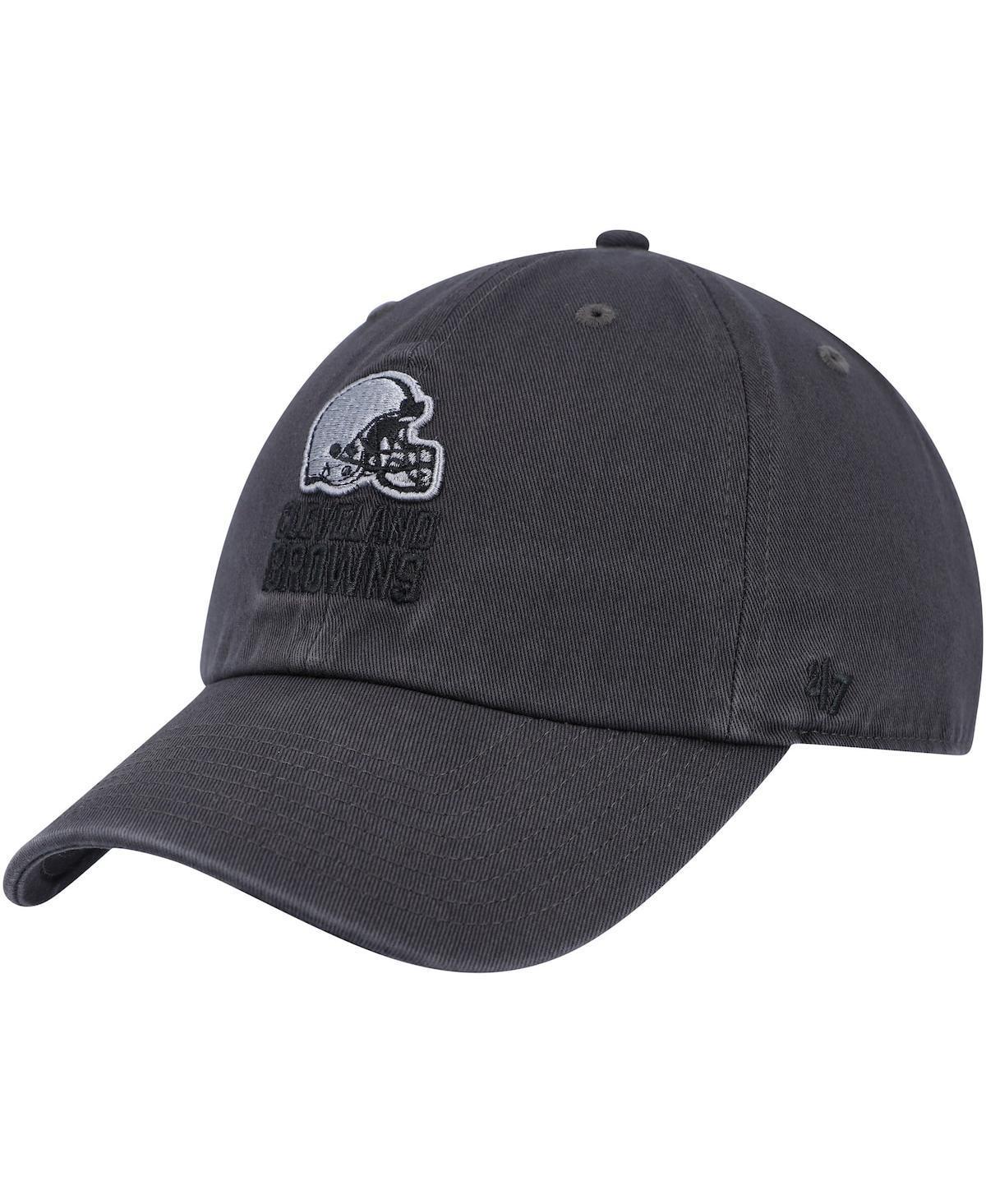 Mens 47 Charcoal Cleveland Browns Clean Up Tonal Adjustable Hat Product Image