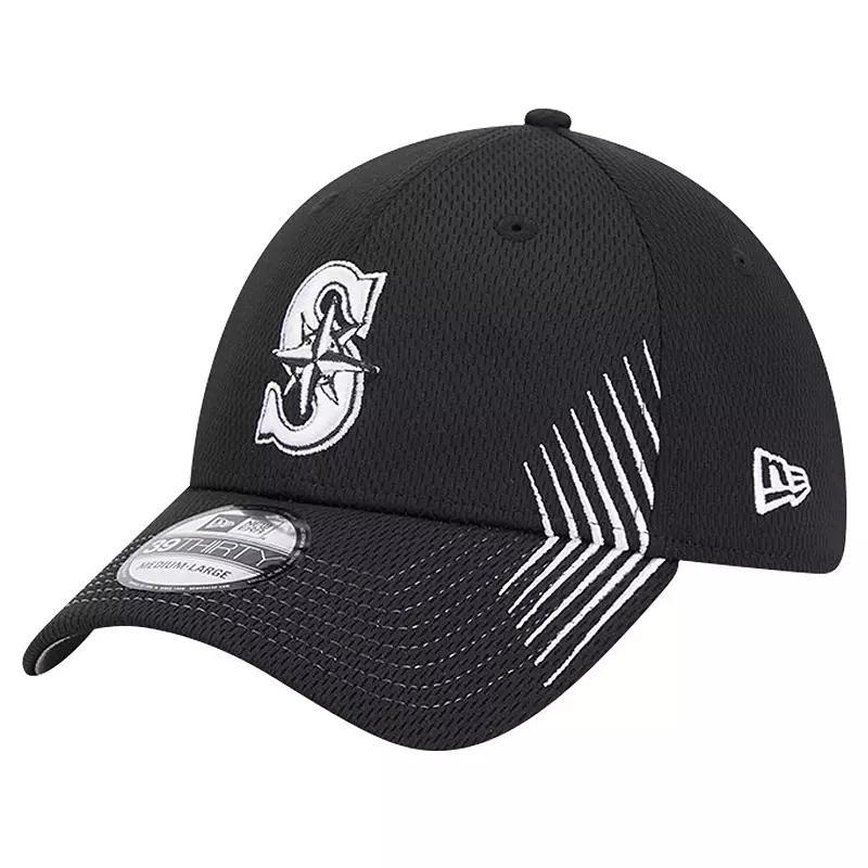 Mens New Era Seattle Mariners Active Dash Mark 39THIRTY Flex Hat Product Image