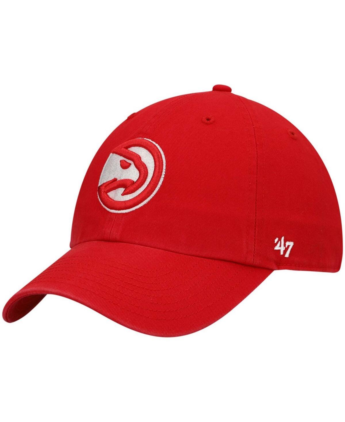 47 Brand Mens Atlanta Hawks Team Clean Up Adjustable Cap Product Image