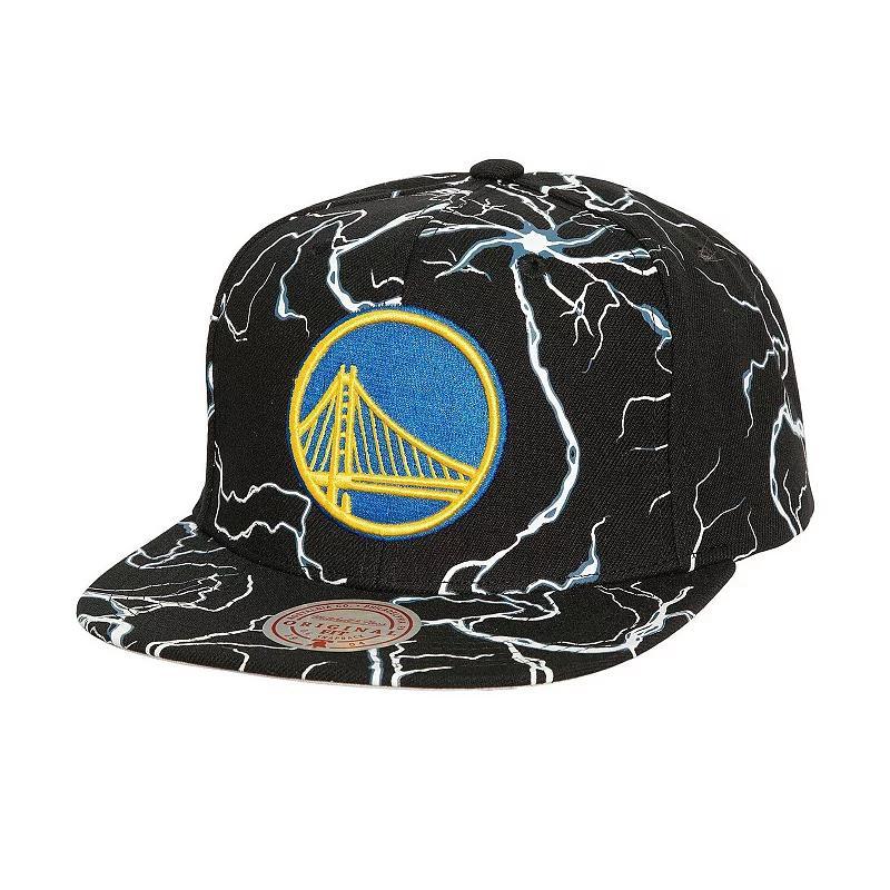 Mens Mitchell & Ness Golden State Warriors Storm Season Snapback Hat Product Image