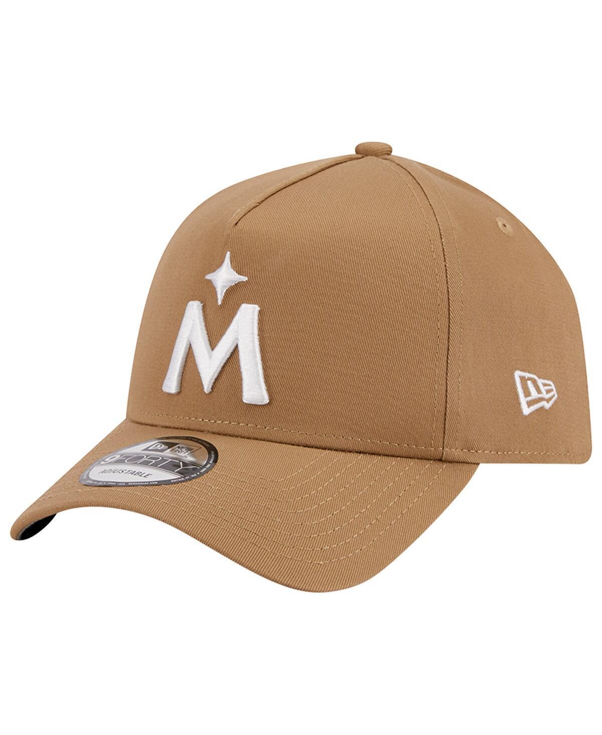 Mens New Era Khaki Kansas City Royals A-Frame 9FORTY Adjustable Hat Product Image