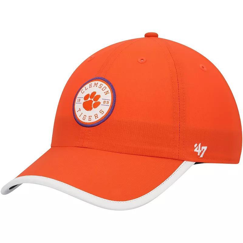 Mens 47 Brand Orange Clemson Tigers Microburst Clean Up Adjustable Hat Product Image