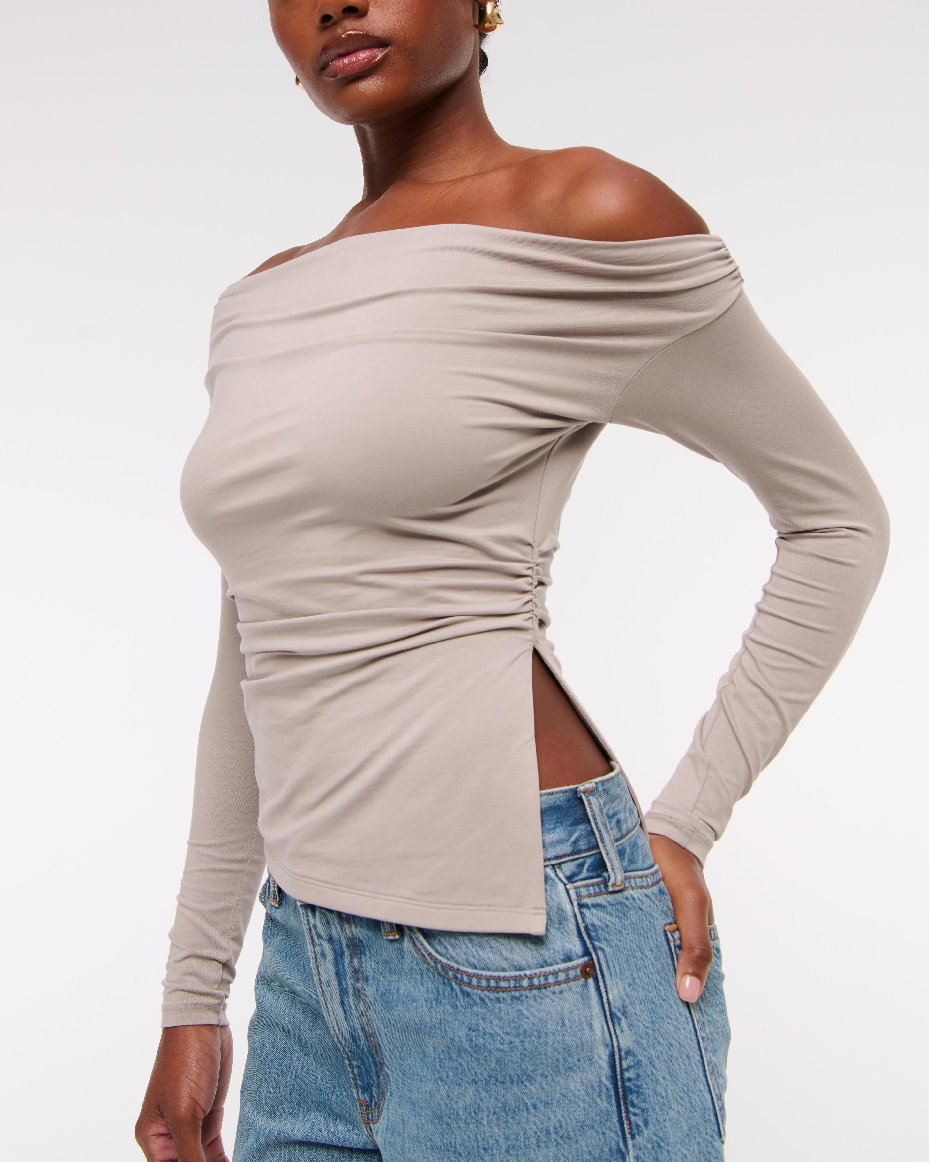 Off-The-Shoulder Draped Top Product Image