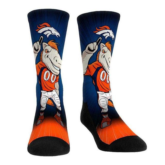 Rock Em Socks Denver Broncos Mascot Pump Up Crew Socks, Mens Product Image