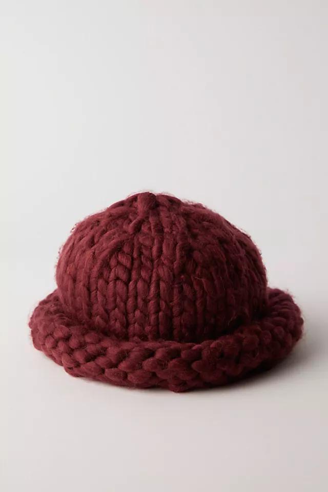 Woven Chunky Knit Beanie Product Image