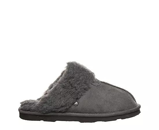 Bearpaw Loki Womens Vegan Scuff Slippers Grey Product Image