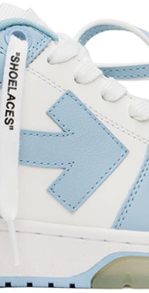 Off-White White & Blue Out Of Office Sneakers Product Image