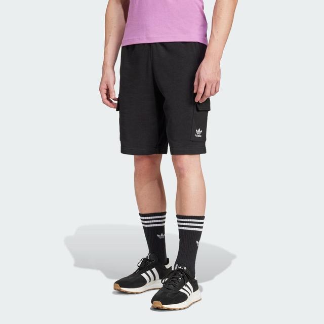 adidas Trefoil Essentials Cargo Shorts Black M Mens Product Image