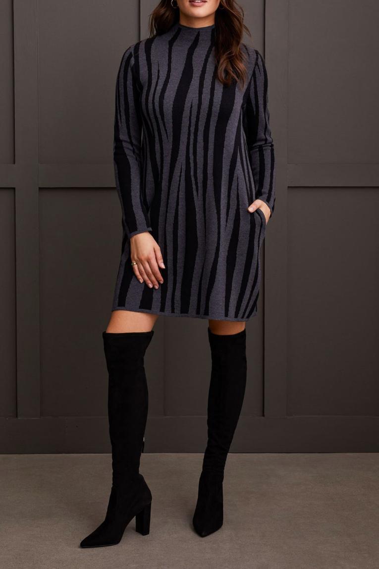 Jacquard Sweater Dress Product Image