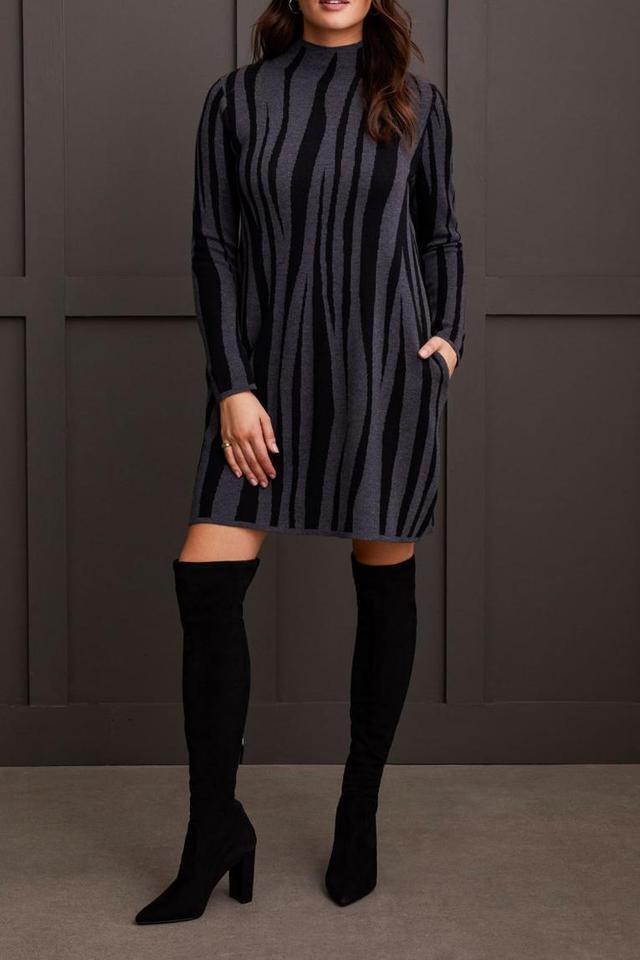 Jacquard Sweater Dress Product Image