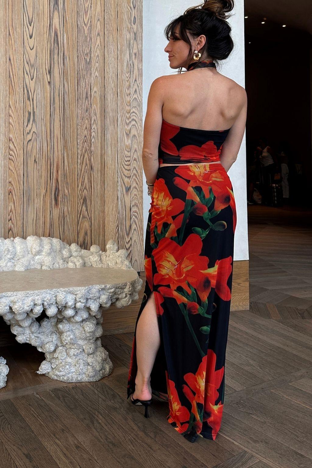 Amour Floral Maxi Skirt Product Image