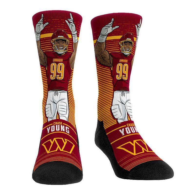 Rock Em Socks Chase Young Washington Commanders Big Shot Player Crew Socks, Mens Product Image