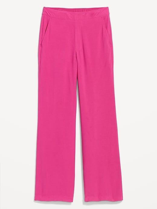 High-Waisted Playa Wide-Leg Pants Product Image