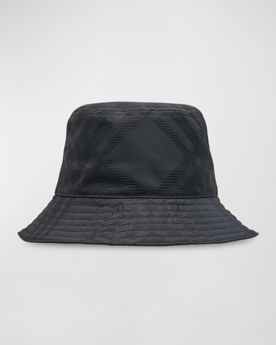 Men's Tonal Check Jacquard Bucket Hat Product Image