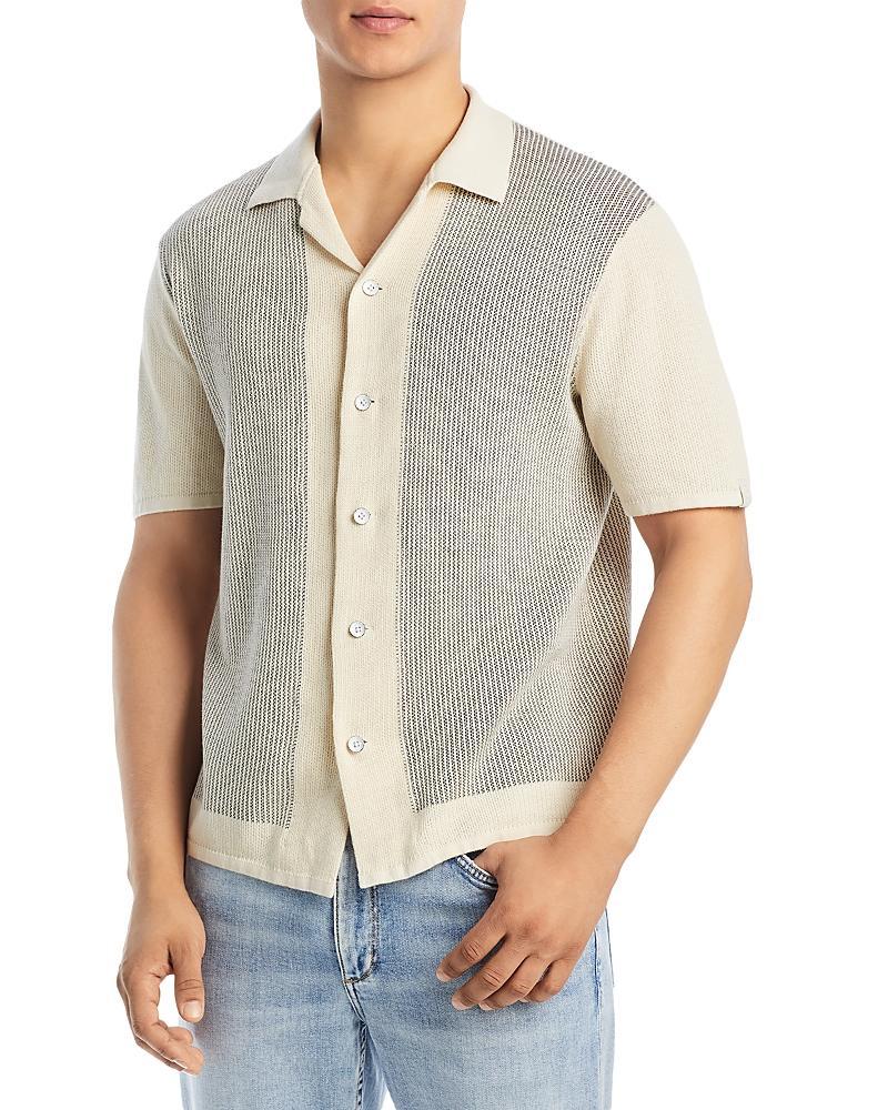 rag & bone Harvey Short Sleeve Knit Button-Up Camp Shirt Product Image