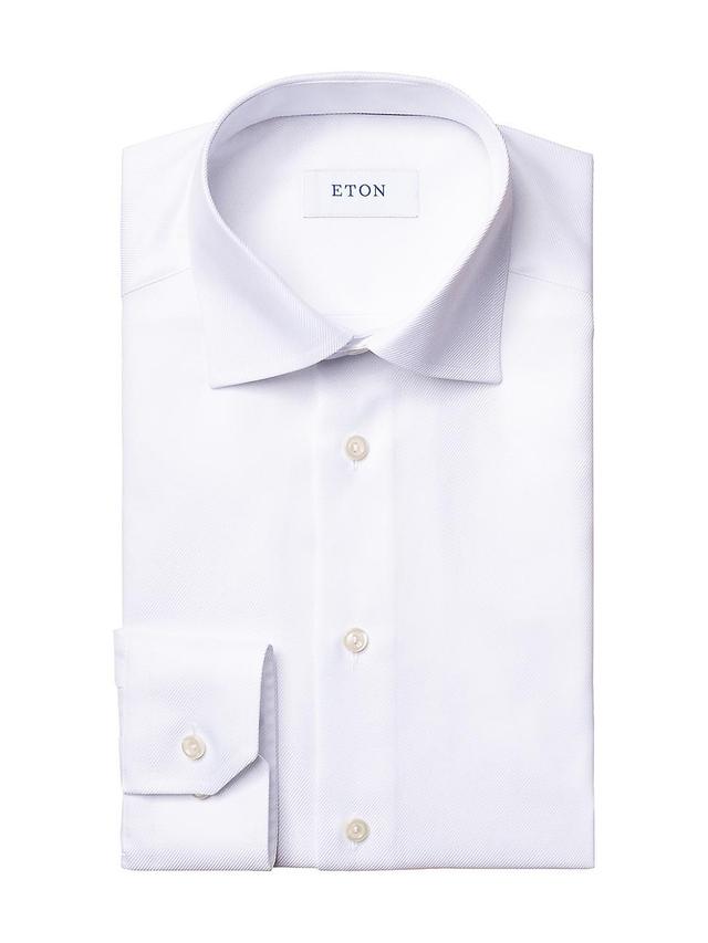 Mens Contemporary-Fit Diagonal Weave Dress Shirt Product Image