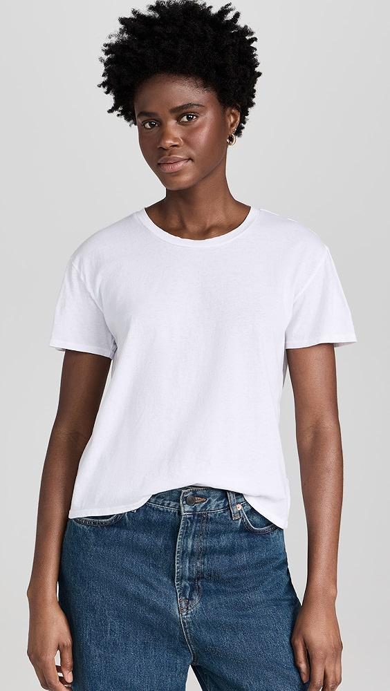 perfectwhitetee Harley Cotton Boxy Crew Tee | Shopbop Product Image