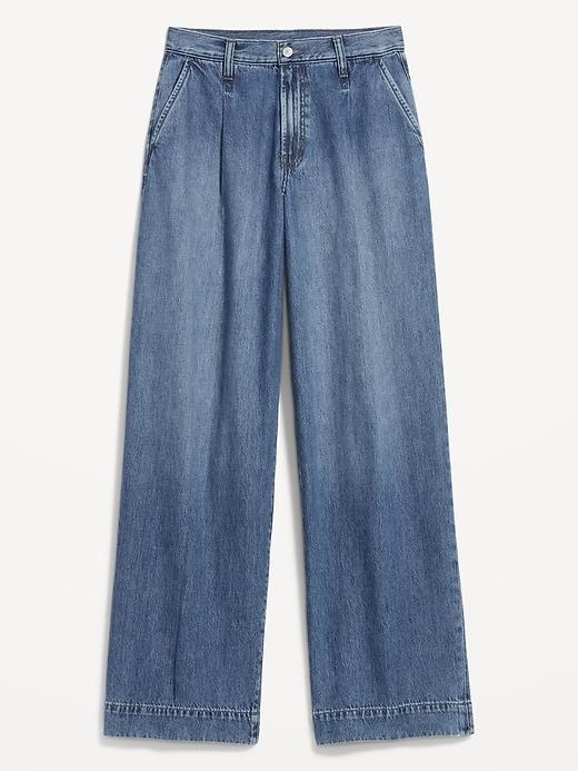 Extra High-Waisted Baggy Wide-Leg Trouser Jeans Product Image