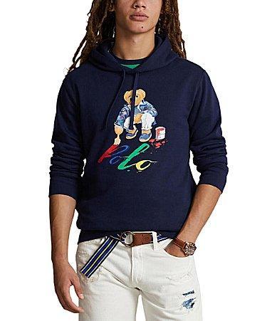 Mens Painting Polo Bear Hoodie Product Image