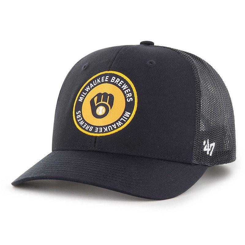 Mens 47 Milwaukee Brewers Unveil Trucker Adjustable Hat, Blue Product Image