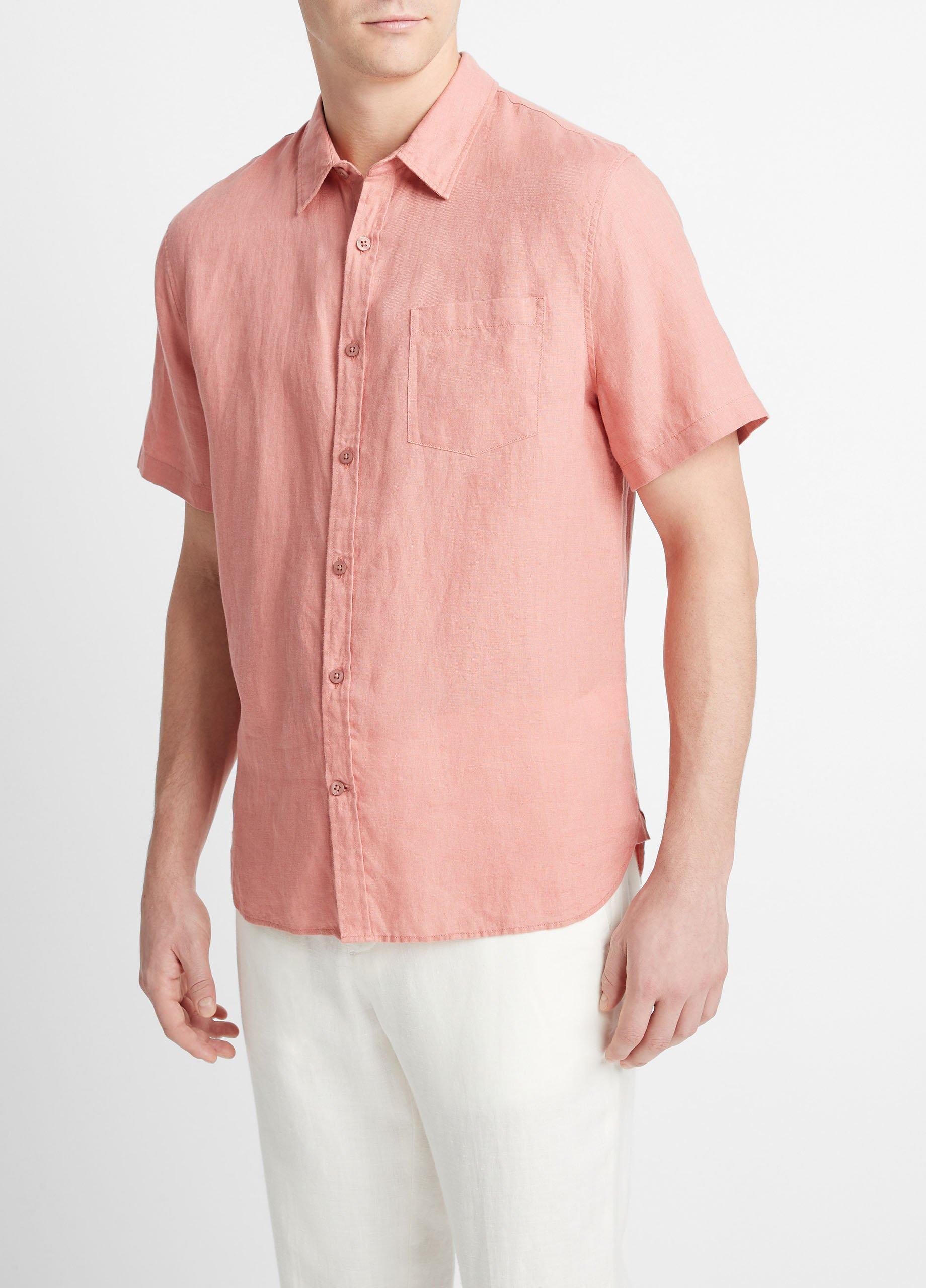 Linen Short-Sleeve Shirt Product Image