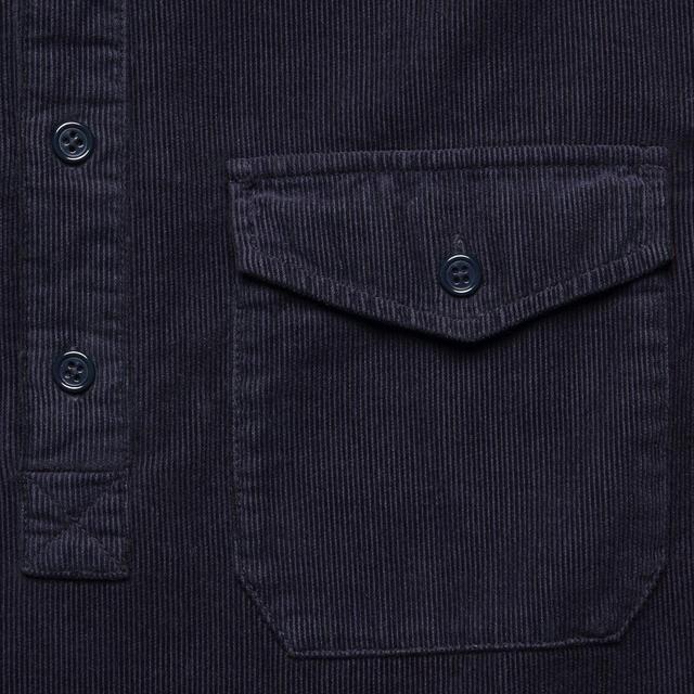 Popover Cord Shirt - Navy Product Image