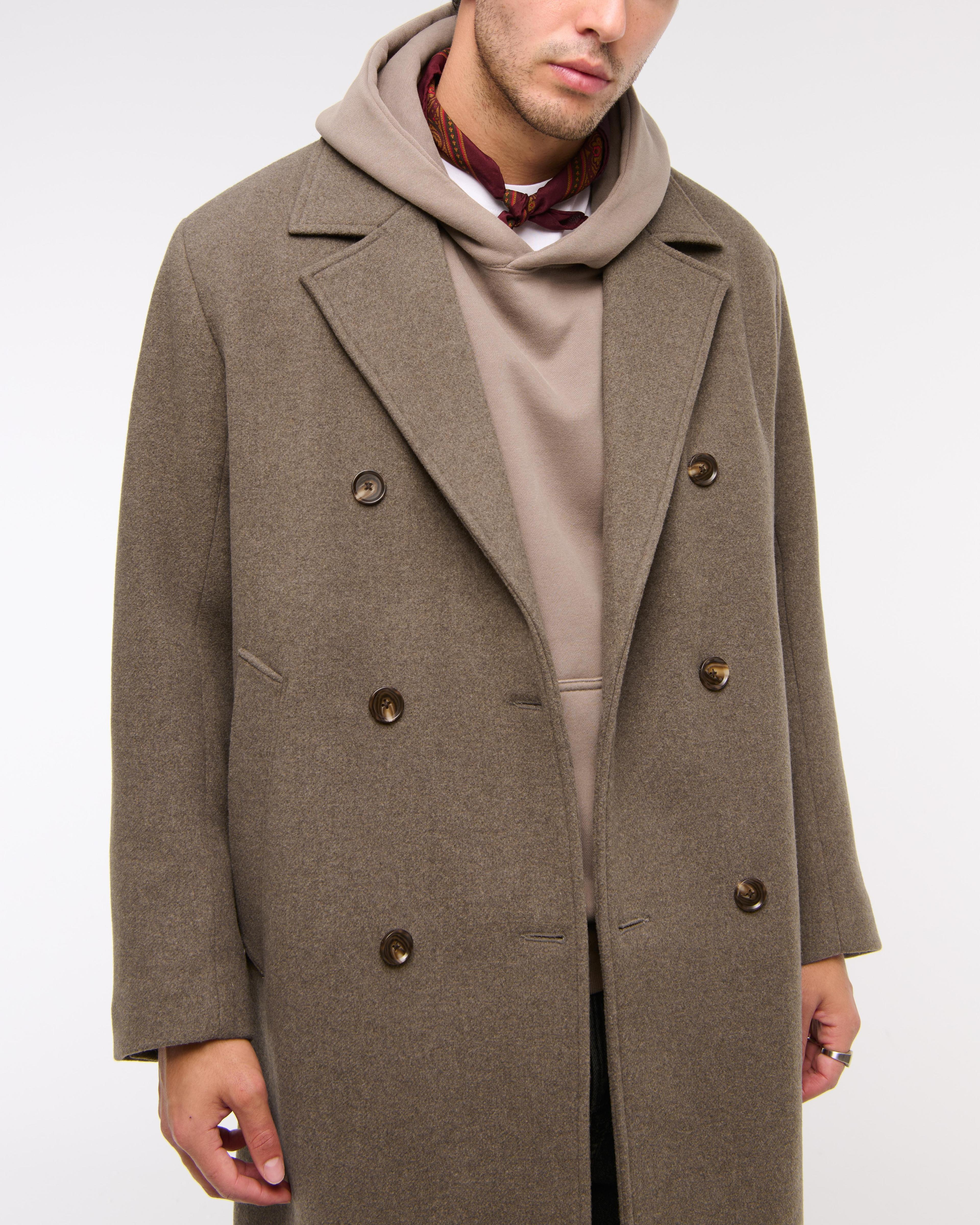 Double-Breasted Long Coat Product Image