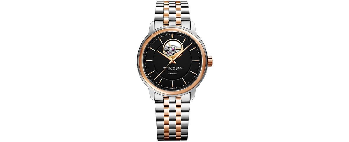 Raymond Weil Mens Swiss Automatic Maestro Rose Gold Pvd Stainless Steel Bracelet Watch 39mm Product Image