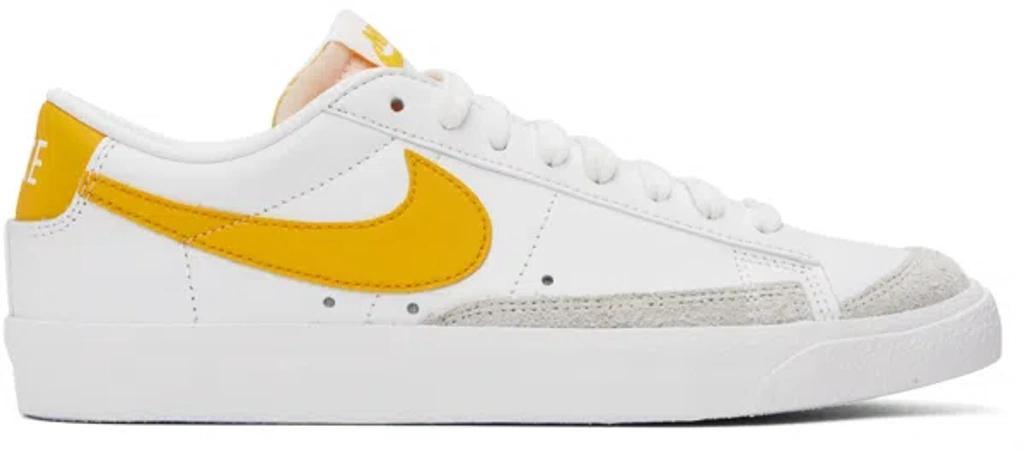 NIKE White & Yellow Blazer Low '77 Vintage Sneakers In White/university Gol product image