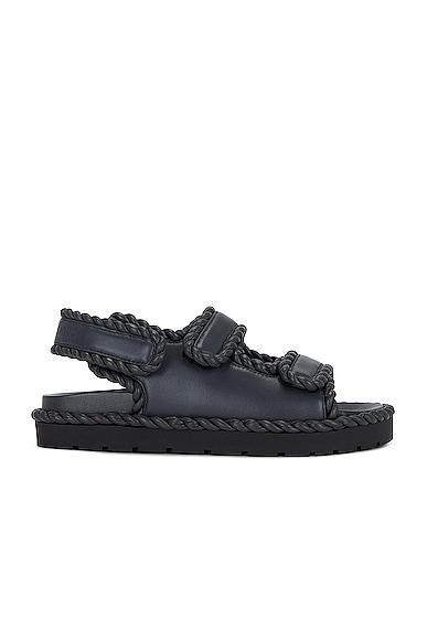 Bottega Veneta Jack Slingback Flat Sandal in Grey Product Image