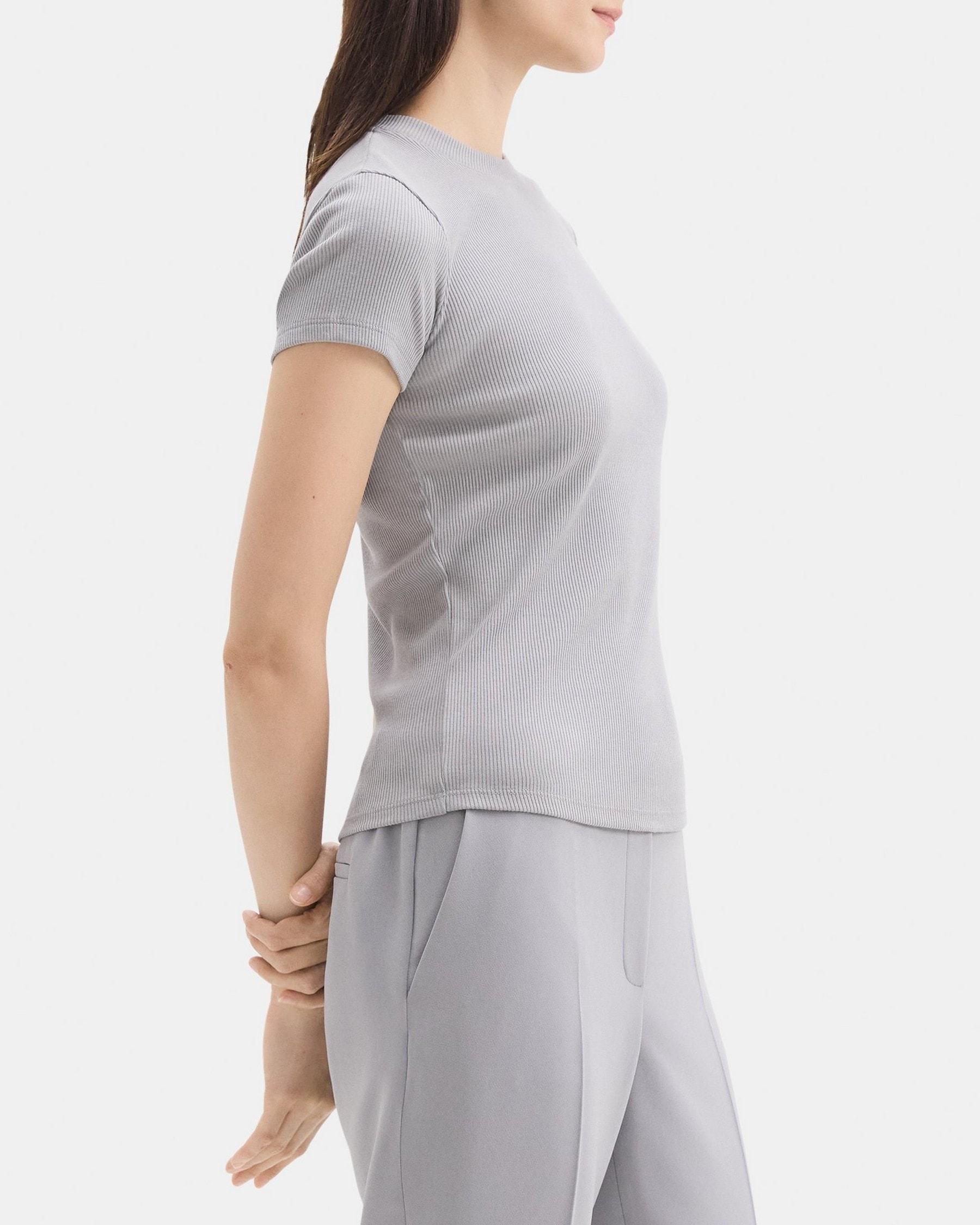 Tiny Tee in Ribbed Modal Cotton Product Image