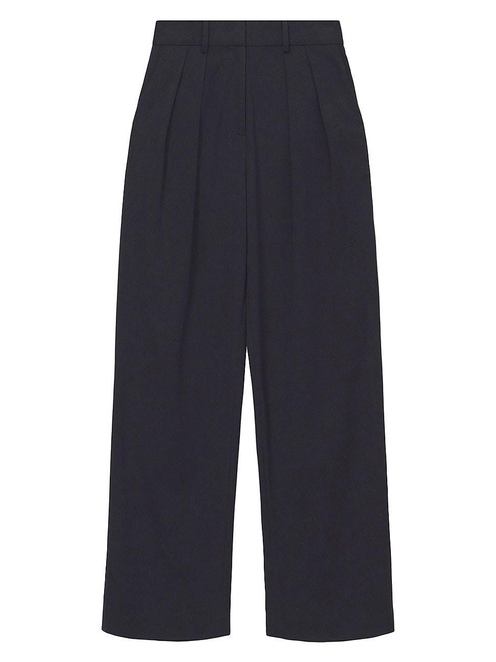 Womens Luisa Pleated Wide-Leg Pants Product Image