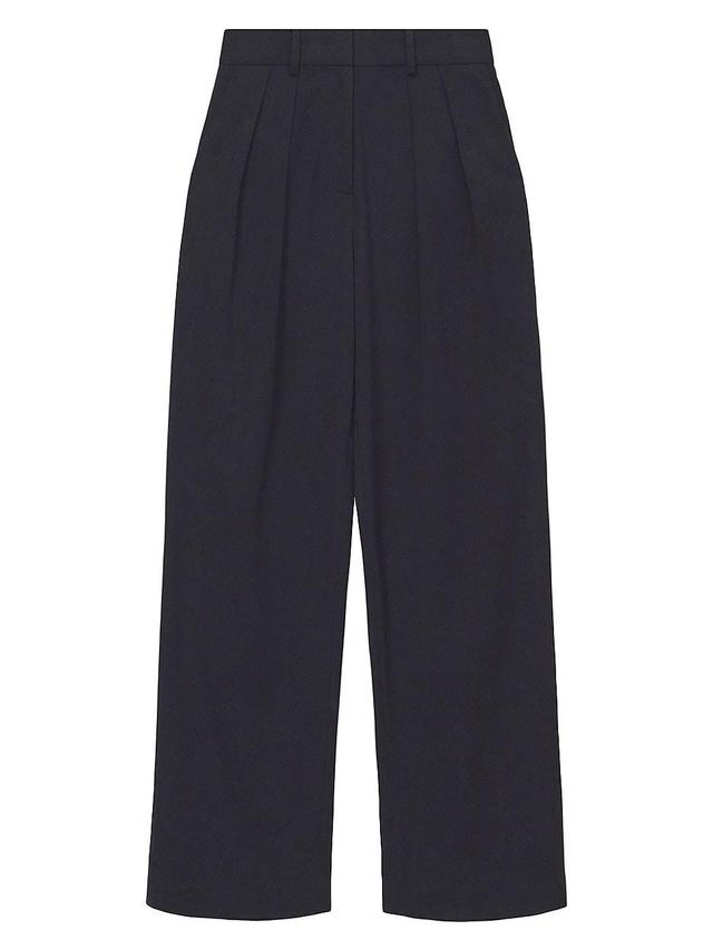 Womens Luisa Pleated Wide-Leg Pants Product Image