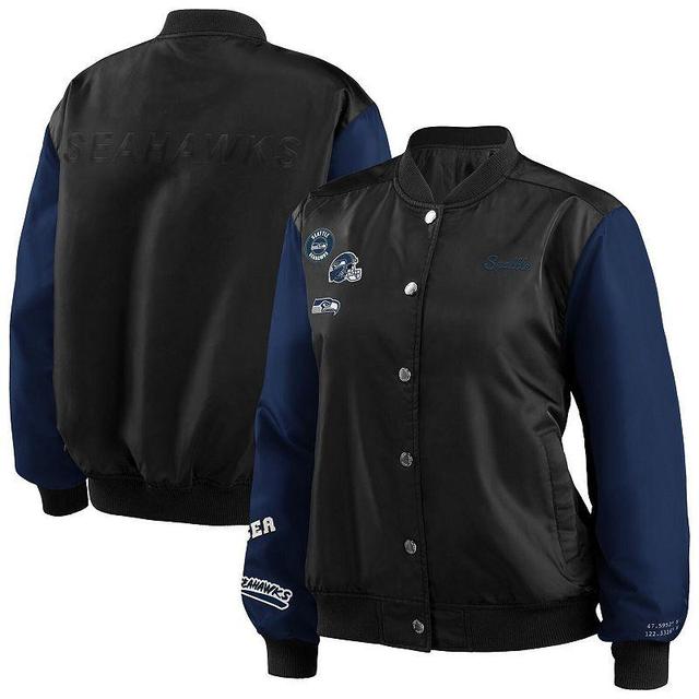 Womens WEAR by Erin Andrews Seattle Seahawks Bomber Full-Snap Jacket Product Image