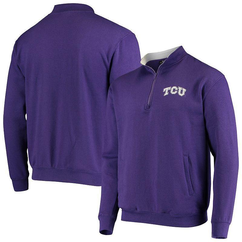 Mens Colosseum Purple TCU Horned Frogs Tortugas Logo Quarter-Zip Jacket Product Image