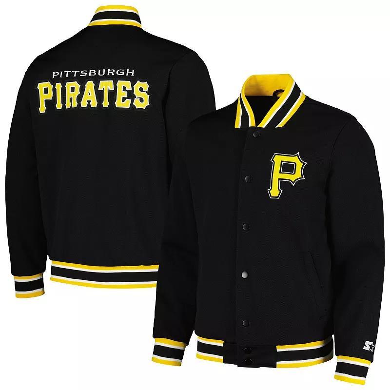 Mens Starter /Gold Pittsburgh Pirates Secret Weapon Satin Full-Snap Jacket Product Image