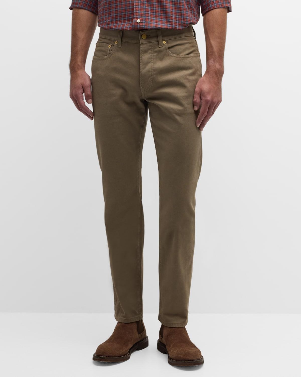 Mens Slim Textured 5-Pocket Pants Product Image