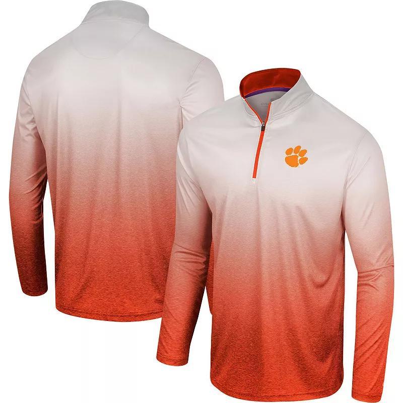 Mens Colosseum Orange Clemson Tigers Laws of Physics Quarter-Zip Windshirt Product Image