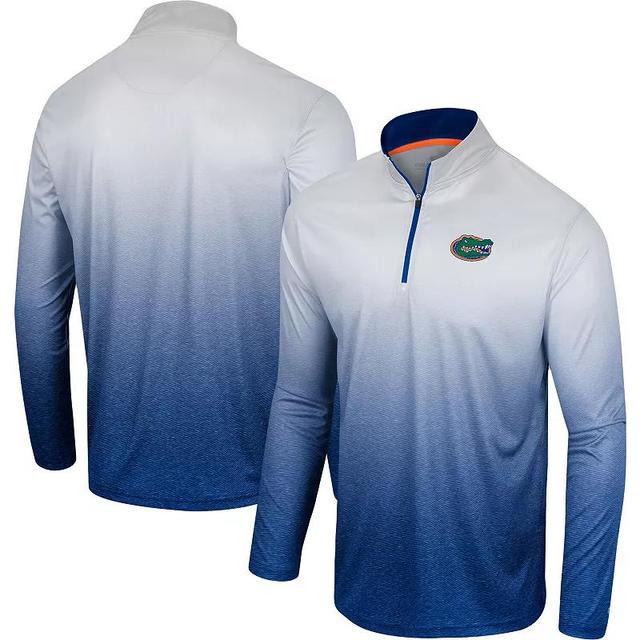 Mens Colosseum Royal Florida Gators Laws of Physics Quarter-Zip Windshirt Product Image