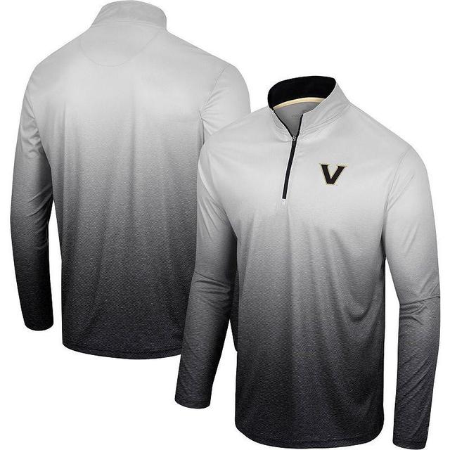 Mens Colosseum /Black Vanderbilt Commodores Laws of Physics Quarter-Zip Windshirt Product Image