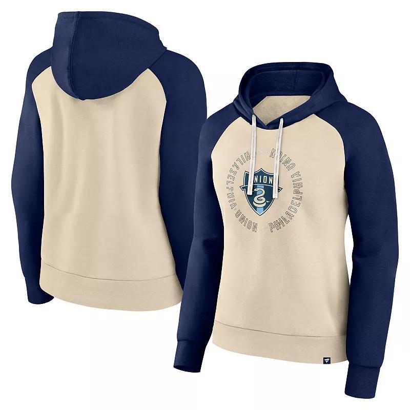 Womens Fanatics Branded Cream/Navy Philadelphia Union Instep Pullover Hoodie Product Image