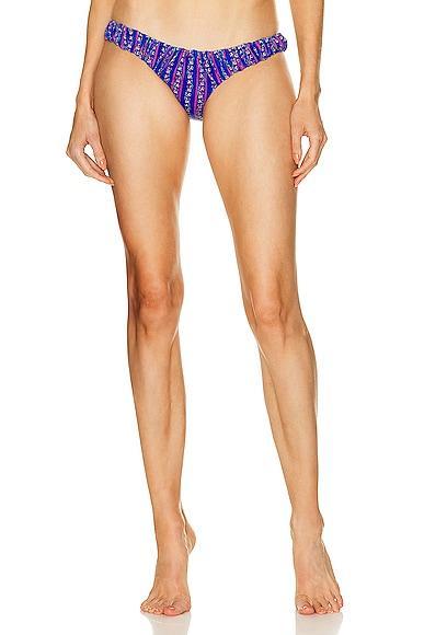 CAROLINE CONSTAS Dorit Bikini Bottom in Blue Product Image