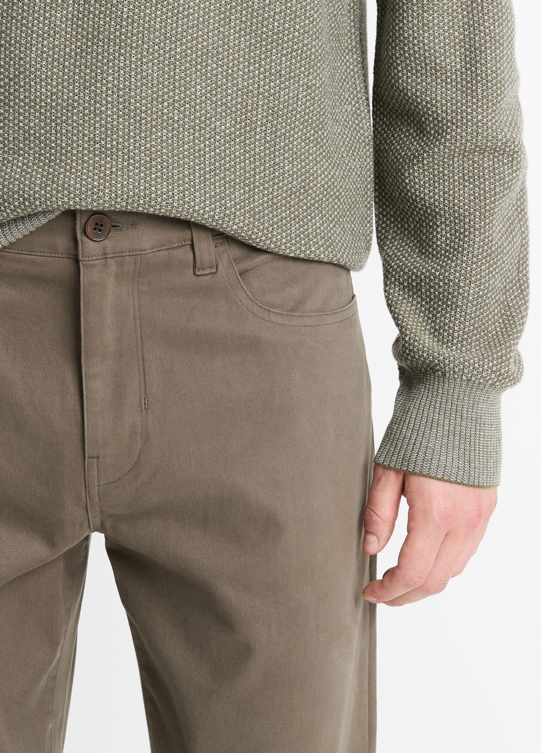 Dylan Slim 5-Pocket Peached Stretch-Cotton Pant Product Image